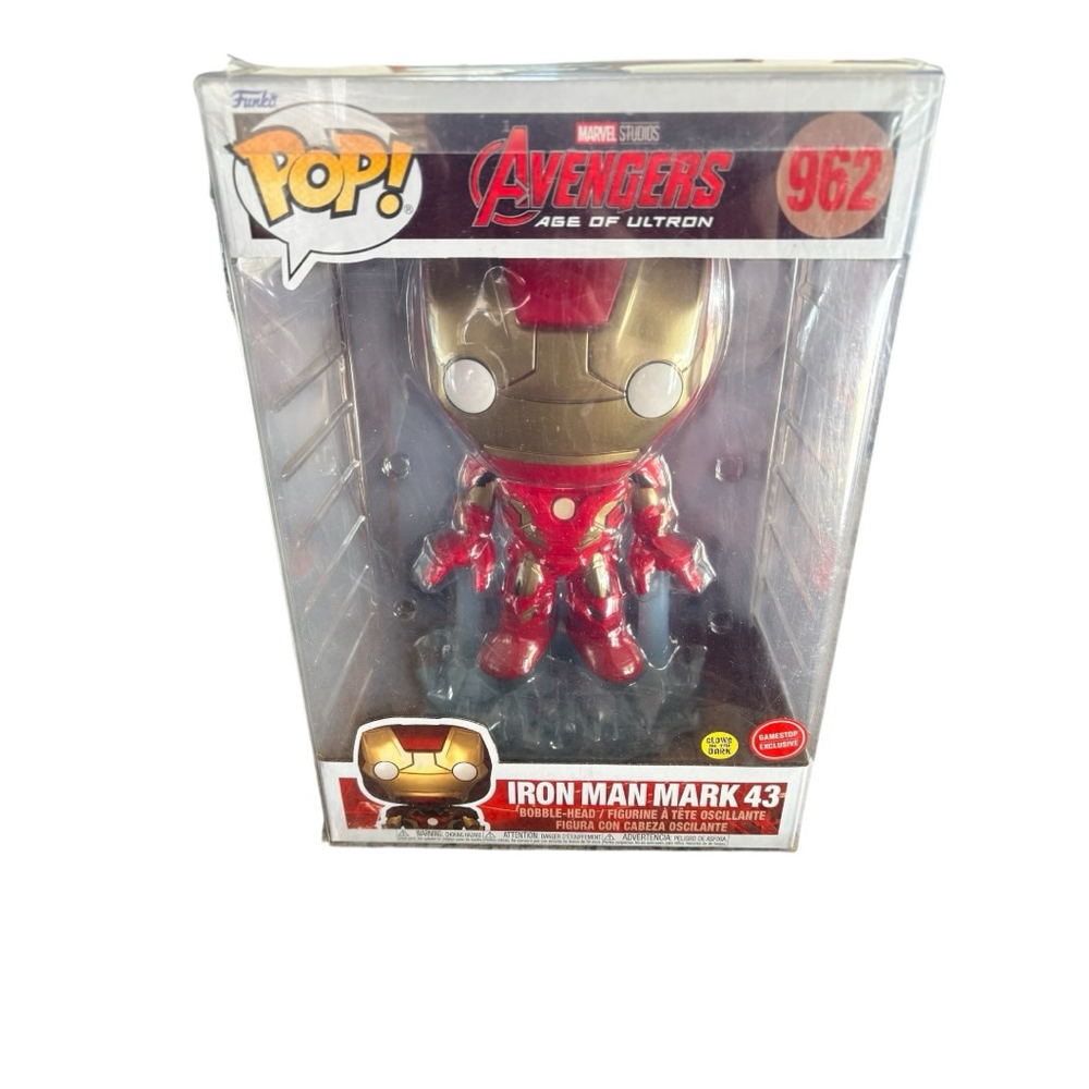 Funko Pop! Vinyl Jumbo figure of Iron Man Mark 43 #962 Glows in the Dark